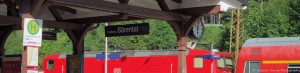 Das Foto zeigt das Namensschild des Bahnhofs Feldberg-Bärental.